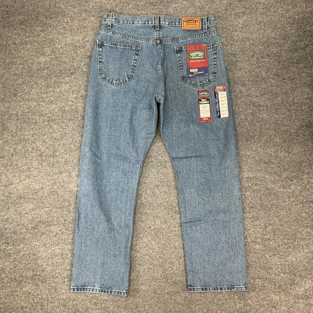 Levis Work Jeans Mens 36 Blue Regular Classic Fit Durable Heavyweight Denim 2008